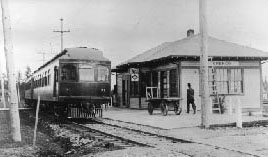 Photo of Oregon Electric Railway train at Orenco station